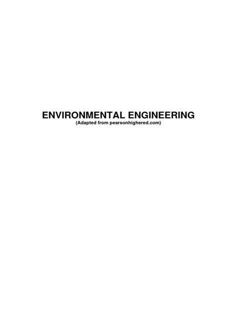 Environmental Engineering | PDF | Environmental Engineering | Air Pollution