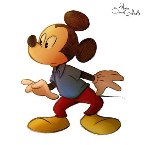 Mickey Mouse sketch 2 by MarioOscarGabriele on DeviantArt