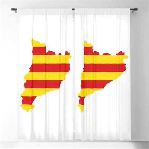 Flag Map Of Catalonia Blackout Curtain By Ofmany Society6