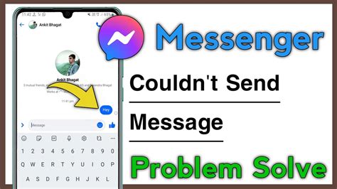 Messenger Couldn T Send Message Problem Solve Youtube