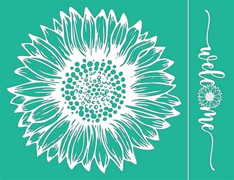 Amazon Artstencils Sunflowers Theme Stencils Self Adhesive