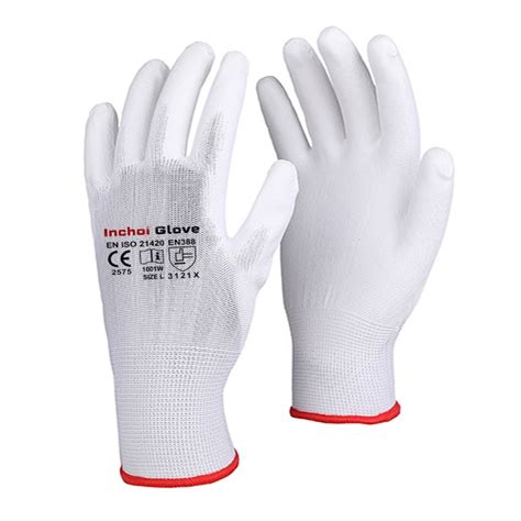 Pu Coated Gloves White Shanghai Inchoi Safety Products Co Ltd