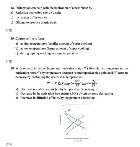 Solved 18. Dislocation can help with the nucleation of a new | Chegg.com 
