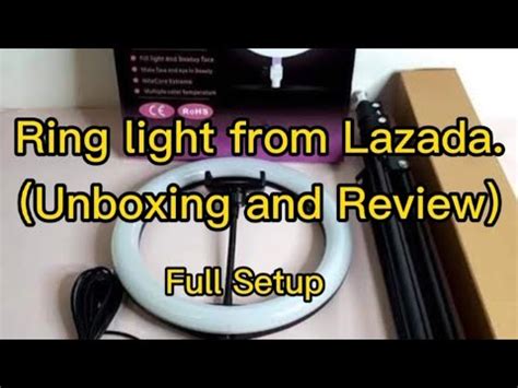 Ring Light Unboxing And Review YouTube