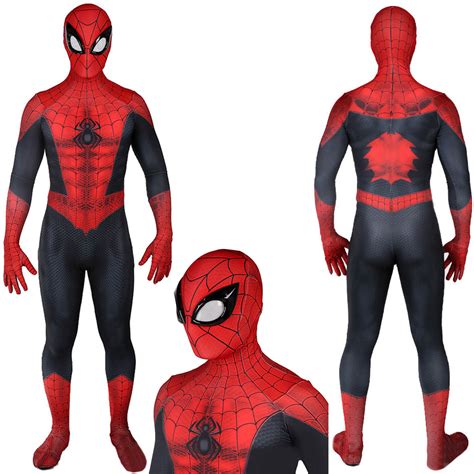 Classic Spider-Man Muscle Style Suit Cosplay Costume Adults Kids ...