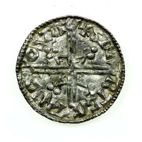 Aethelred Ii The Unready Ad Silver Penny Helmet Type Stamford