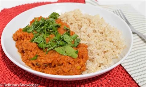 Simple Red Lentil Curry Recipe - Delish Knowledge