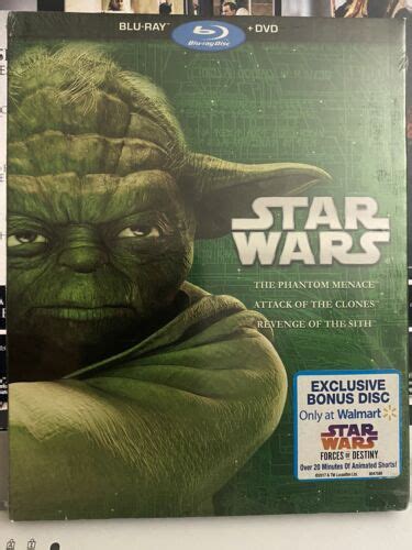 Star Wars Prequel Trilogy Episodes I Ii Iii Blu Ray Dvd Bonus Disc