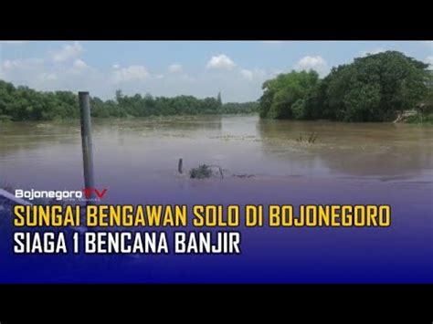 Sungai Bengawan Solo Di Bojonegoro Siaga Bencana Banjir Youtube