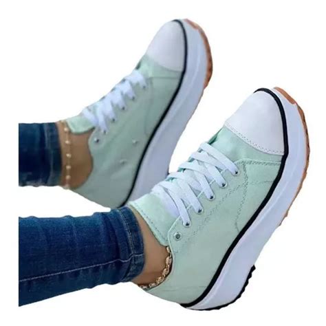 Tenis Transpirables Con Cordones Para Mujer Meses Sin Inter S