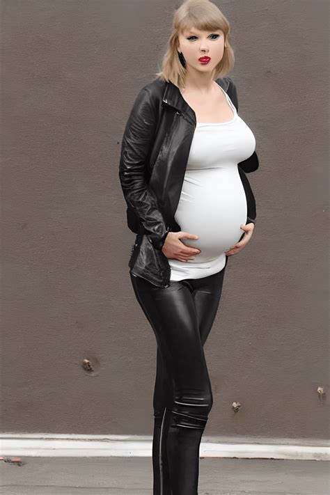 Pregnant Quadruplets In Tight Leather Leggings Hd Graphic · Creative