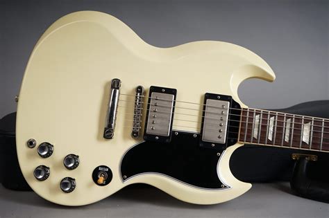 2010 Gibson Custom Shop Sg Standard 61 Reissue Vos Polaris White 265kg Guitarpoint