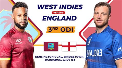 Wi Vs Eng 3rd Odi Dream11 Prediction Pitch Report Playing Xi And Player