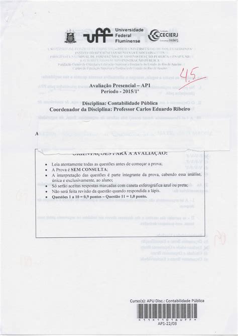 AP1 Contabilidade Pública Introdução à Contabilidade