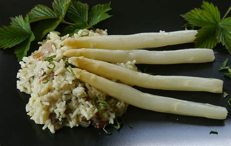 Spargel Risotto Mit Pilzen Skraftplatzerl