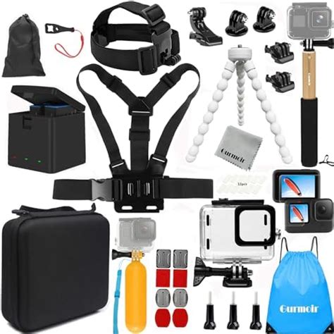 Gurmoir Accessories Kit With Waterproof Housing Case For Gopro Hero