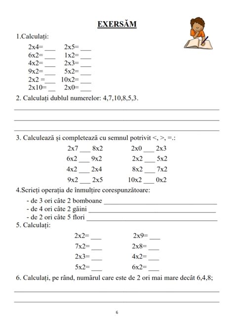 Fise De Lucru Clasa Matematica Tabla Inmultirii Nbkomputer