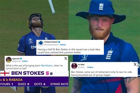 Ben Stokes Came Out Of Retirement Only To See His Side Being Knocked