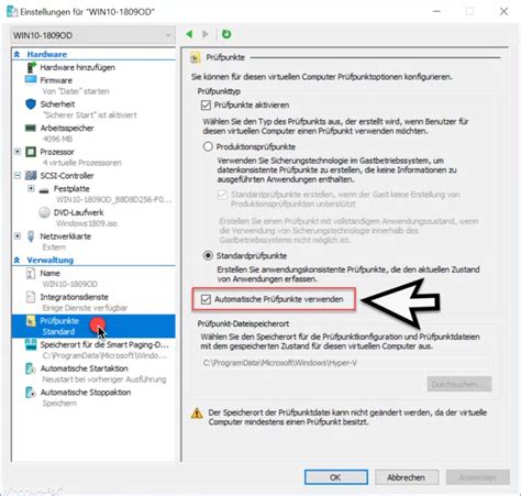 Hyper V Standardordner F R Virtuelle Computer Und Festplatten Festlegen