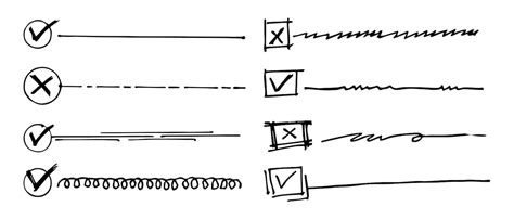 Colección De Verificación De Esquema De Vector Aislado Para Hacer