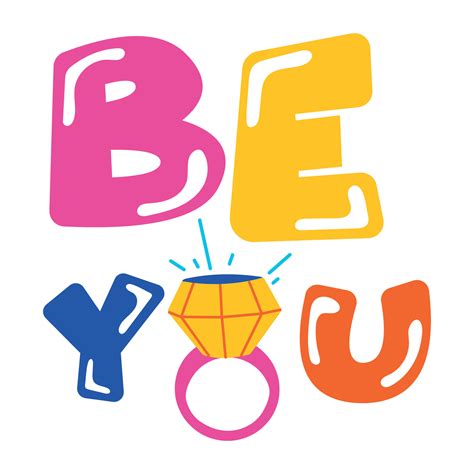 Trendy Be You 26956098 Vector Art at Vecteezy