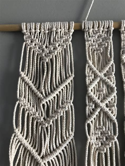 Macrame Pared Colgante Medio Gran Tapiz Etsy