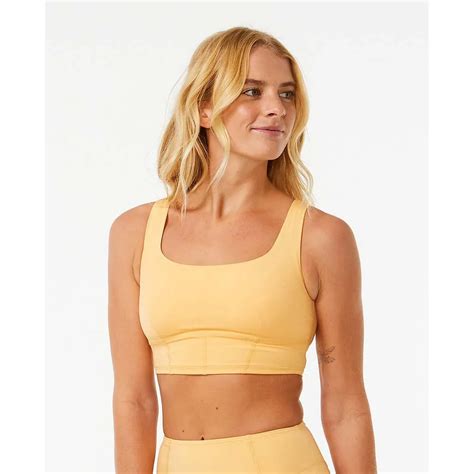 Rip Curl Mirage Ultimate Scoop Neck Cro Bikini Top Yellow Dressinn