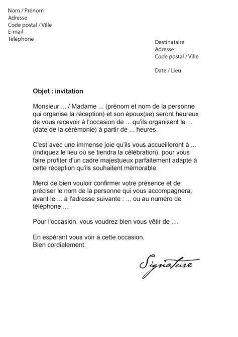 Exemple De Lettre D Invitation à Une Cérémonie Officielle Novo Exemplo