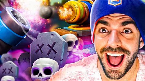 MELHOR DECK DE CEMITERIO MORTEIRO NO CLASH ROYALE YouTube