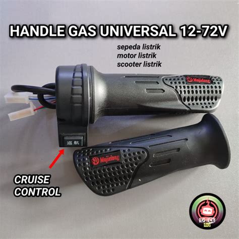 Jual HANDLE GAS TOMBOL CRUISE CONTROL UNIVERSAL 12V 72V SEPEDA LISTRIK