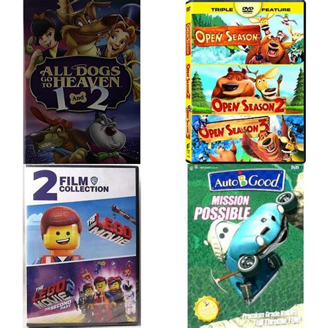 Children's 4 Pack DVD Bundle: ALL DOGS GO TO HEAVEN FILM COLLECTION ...