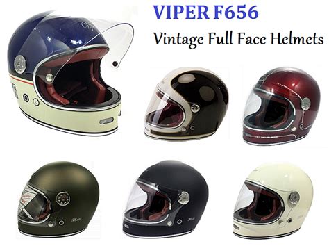 Buy Motorbike Full Face Helmet Retro Motorcycle Helmet Viper F