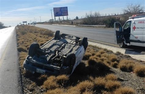 Vuelca Veh Culo Del Inegi En La Carretera Meoqui Delicias