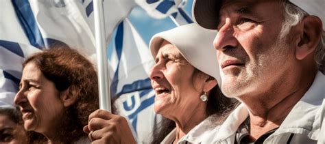 Pessoas Israelenses Marchando Na Rua Pedindo Paz Judeus Contra A Guerra