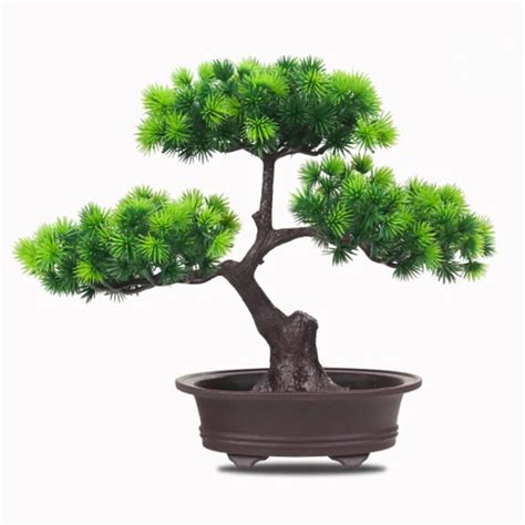 Gefälschte Künstliche Grüne Pflanze Bonsai Topf Simulation Kiefer Hause