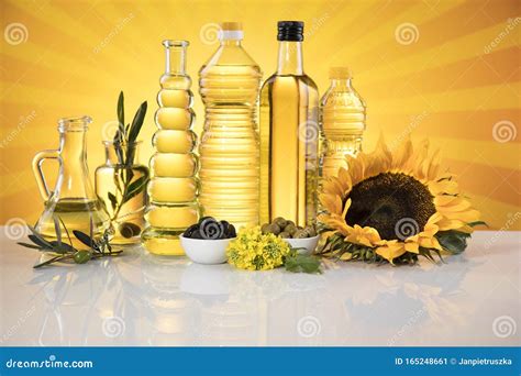 Aceite Sano A Partir De Girasol Oliva Y Aceite De Colza Aceites De