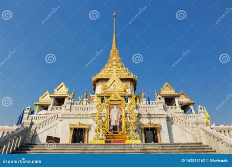 Bangkok Temple Du Bouddha D Or Photo Stock Image Du Construction