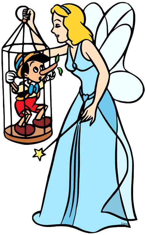 Blue Fairy Pinocchio Clip Art