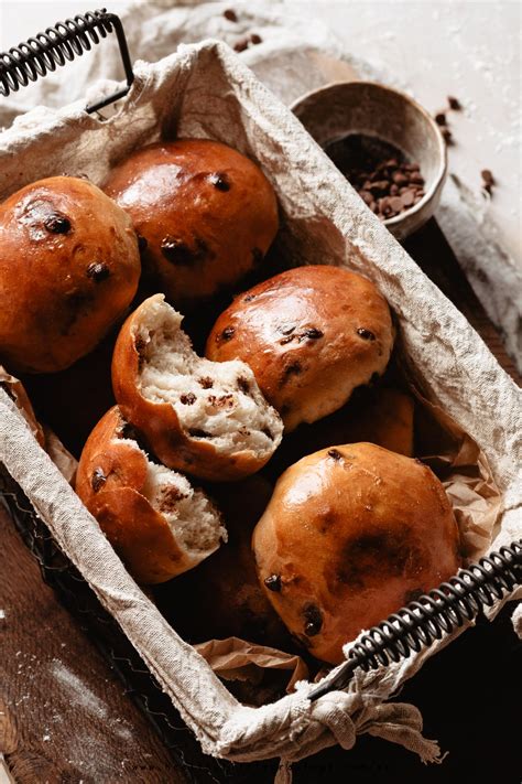 Milk Buns With Chocolate Chips Ultra Soft