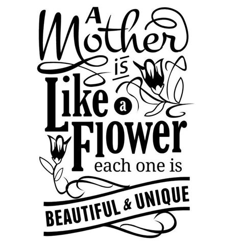 Mother Is Like A Flower Digital Download Etsy In 2024 Happy Mother