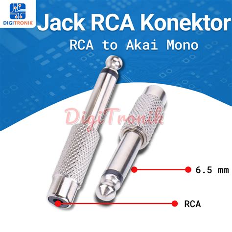 Jual Jack Jek Rca Konektor To Akai Mono Besi Shopee Indonesia