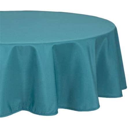 Nappe Ronde Anti Tache D180 Cm Bleu Canard 3 Suisses