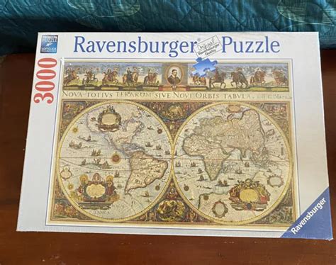 Ravensburger Antique World Map Of Piece Jigsaw Puzzle X