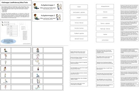 Aufgabenmappen Sätze und Texte lesen gpaed de