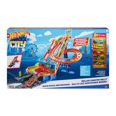 Jual Hot Wheels City Roller Coaster Rally Playset Shopee Indonesia