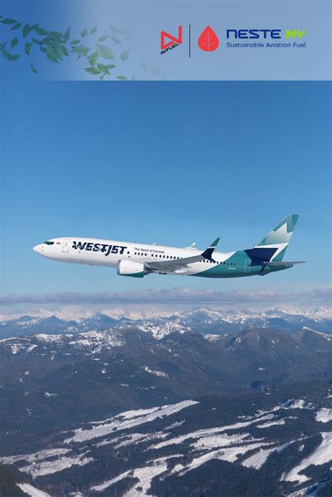 Westjet Flies Its Second Saf Flight