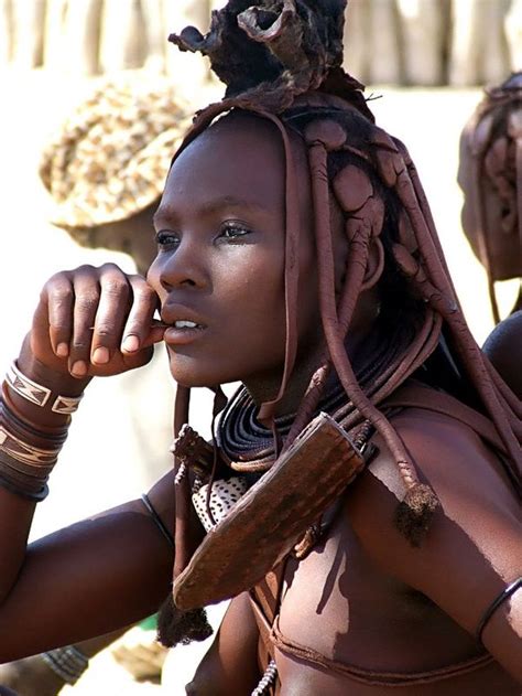 Himba Tribe Woman Africa Schöne Afrikanische Frauen Afrikanische