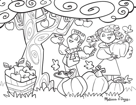 Apple Orchard Coloring Page Coloring Pages