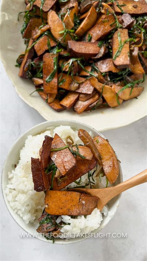 Stir Fried Five Spice Tofu With Garlic Chives The Foodie Takes Flight