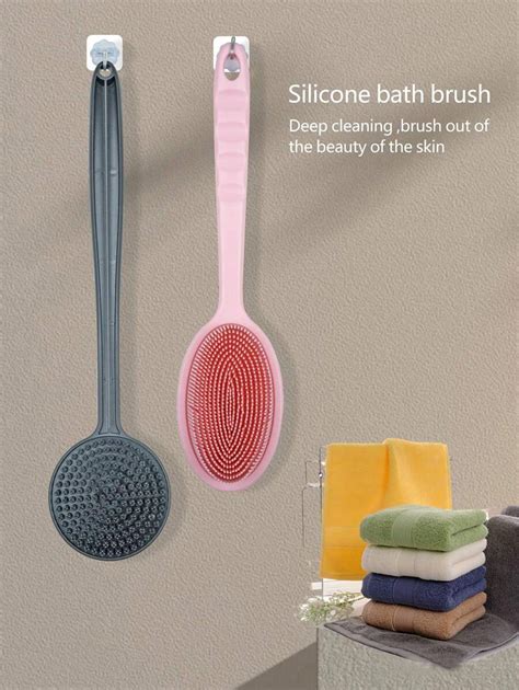 Grattoir De Dos Pour La Douche Brosse De Gommage Corporel Double